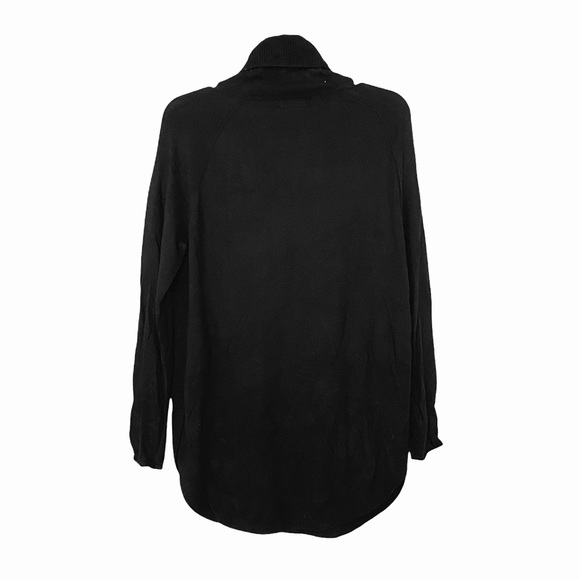 NEW Caslon Nordstrom Turtleneck Tunic Lightweight Soft Knit Sweater in Black XS - Picture 6 of 8
